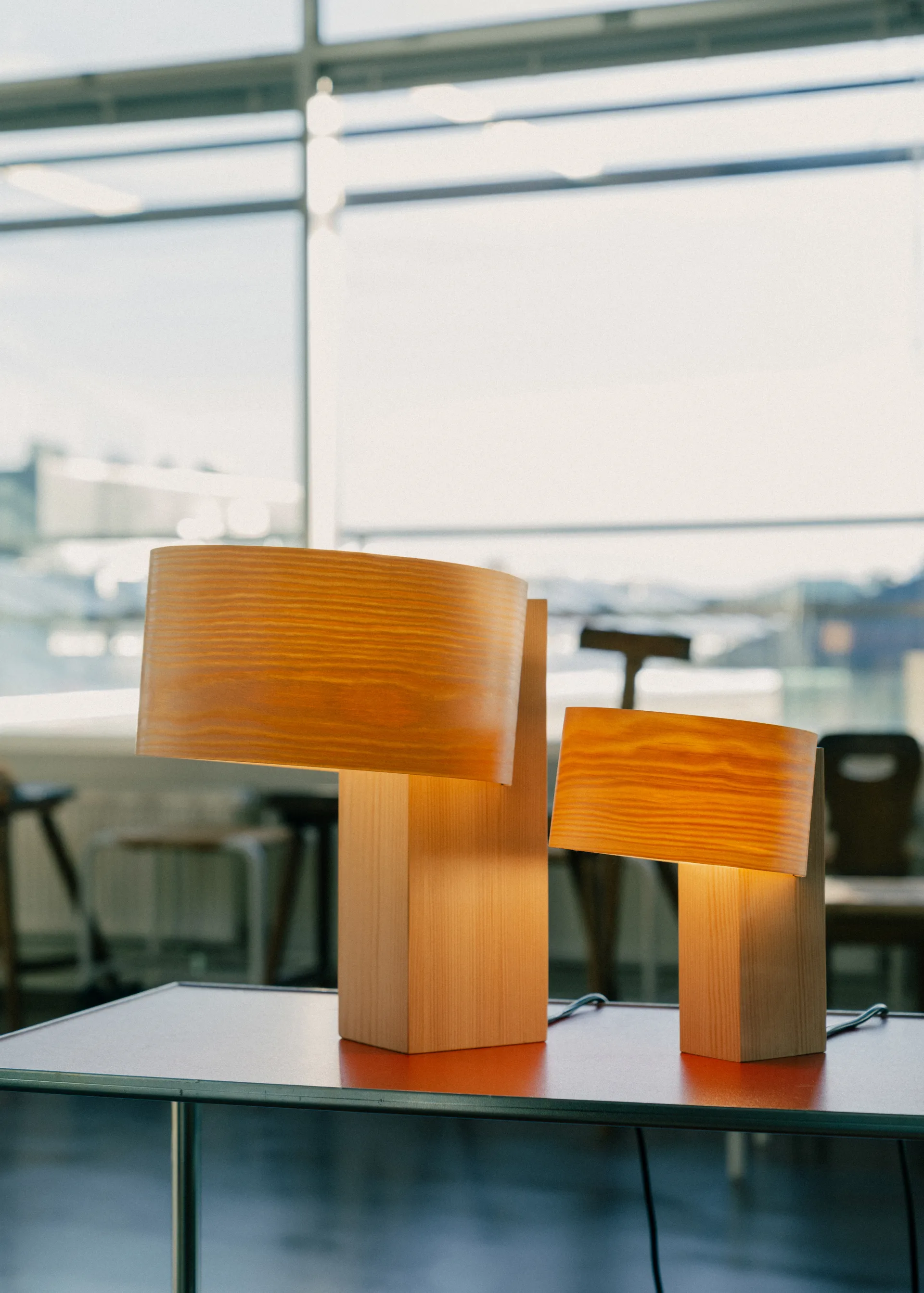 018 Hoop Table Lamp table lamp, Matte oil-waxed pine, 23 cm Vaarnii