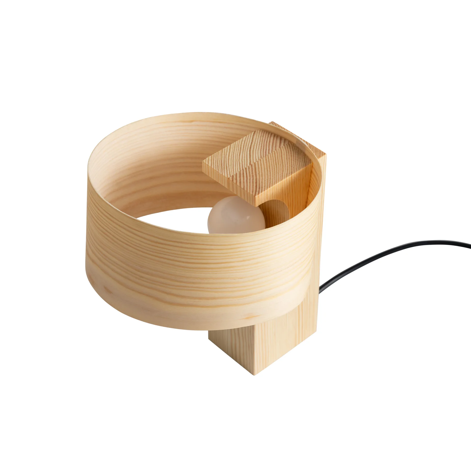 018 Hoop Table Lamp table lamp, Matte oil-waxed pine, 23 cm Vaarnii