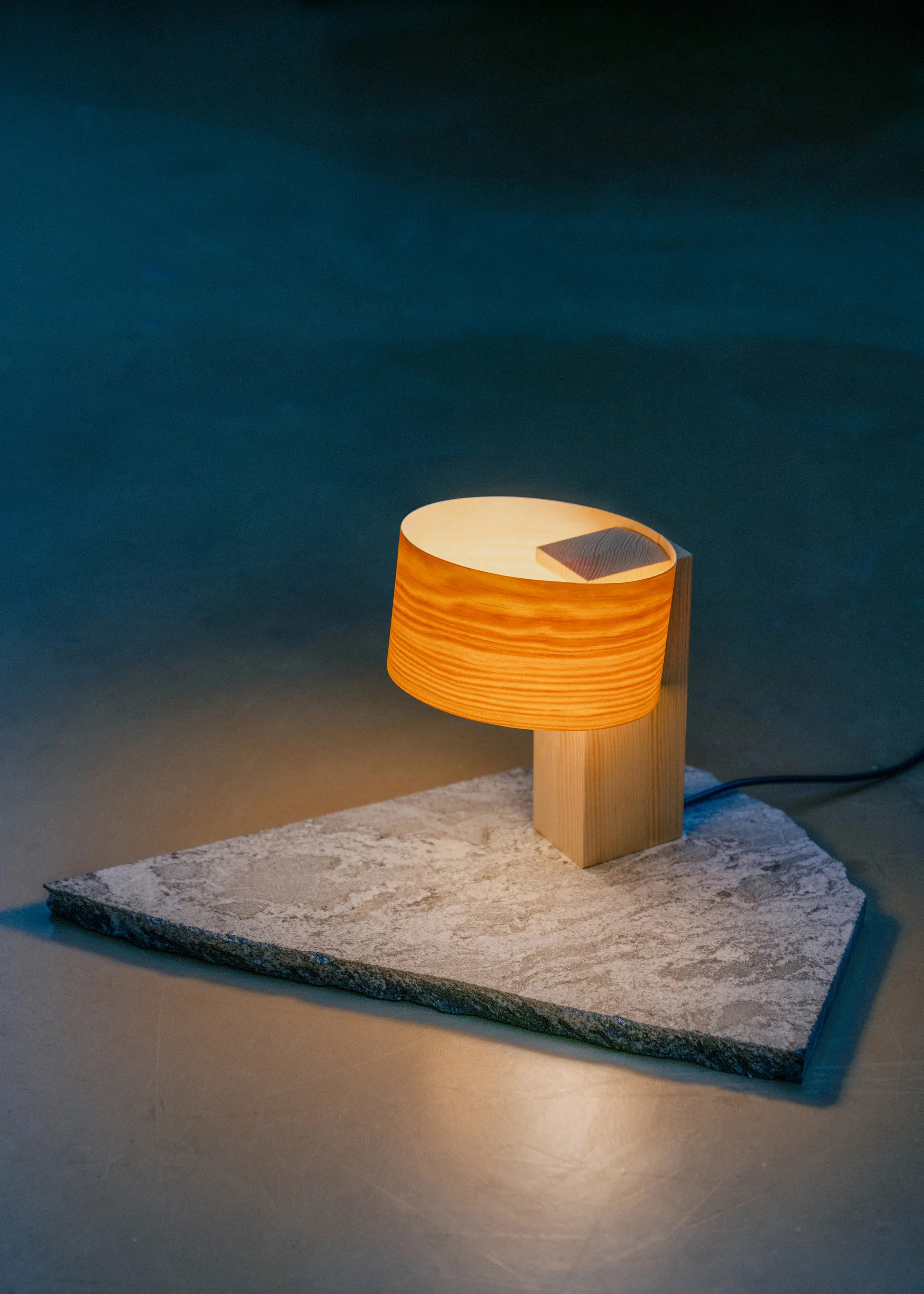 018 Hoop Table Lamp table lamp, Matte oil-waxed pine, 23 cm Vaarnii