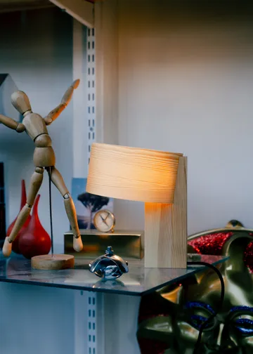 018 Hoop Table Lamp table lamp - Matte oil-waxed pine, 34 cm - Vaarnii