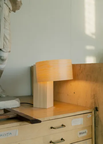 018 Hoop Table Lamp table lamp - Matte oil-waxed pine, 34 cm - Vaarnii