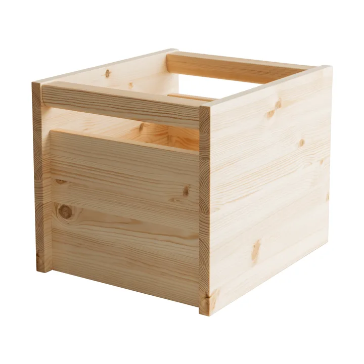 020 Koppa Crate storage box - Oil-waxed pine, large 38x43x36 cm - Vaarnii