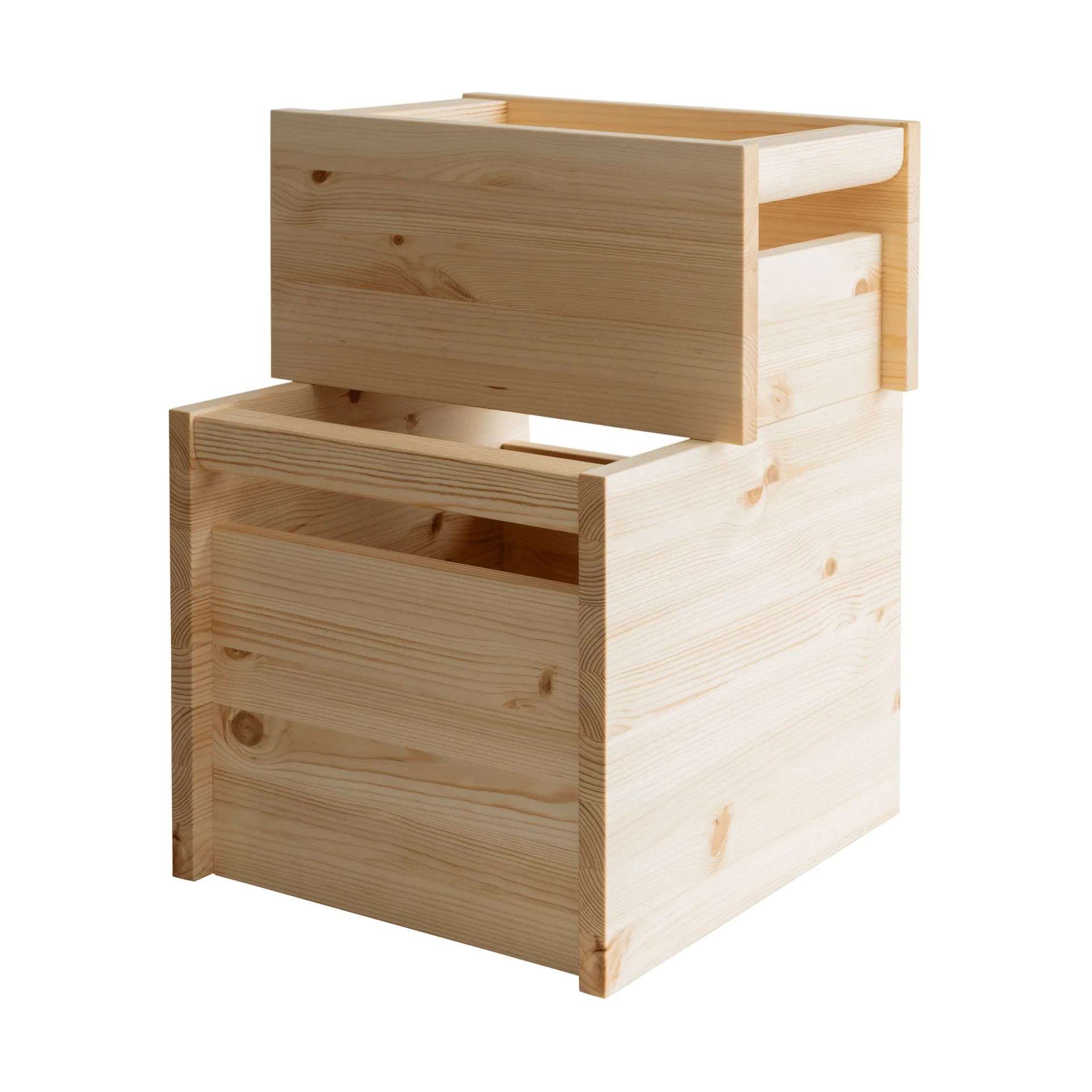 020 Koppa Crate storage box, Oil-waxed pine, large 38x43x36 cm Vaarnii