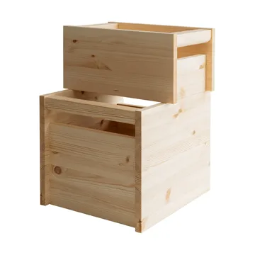 020 Koppa Crate storage box - Oil-waxed pine, large 38x43x36 cm - Vaarnii