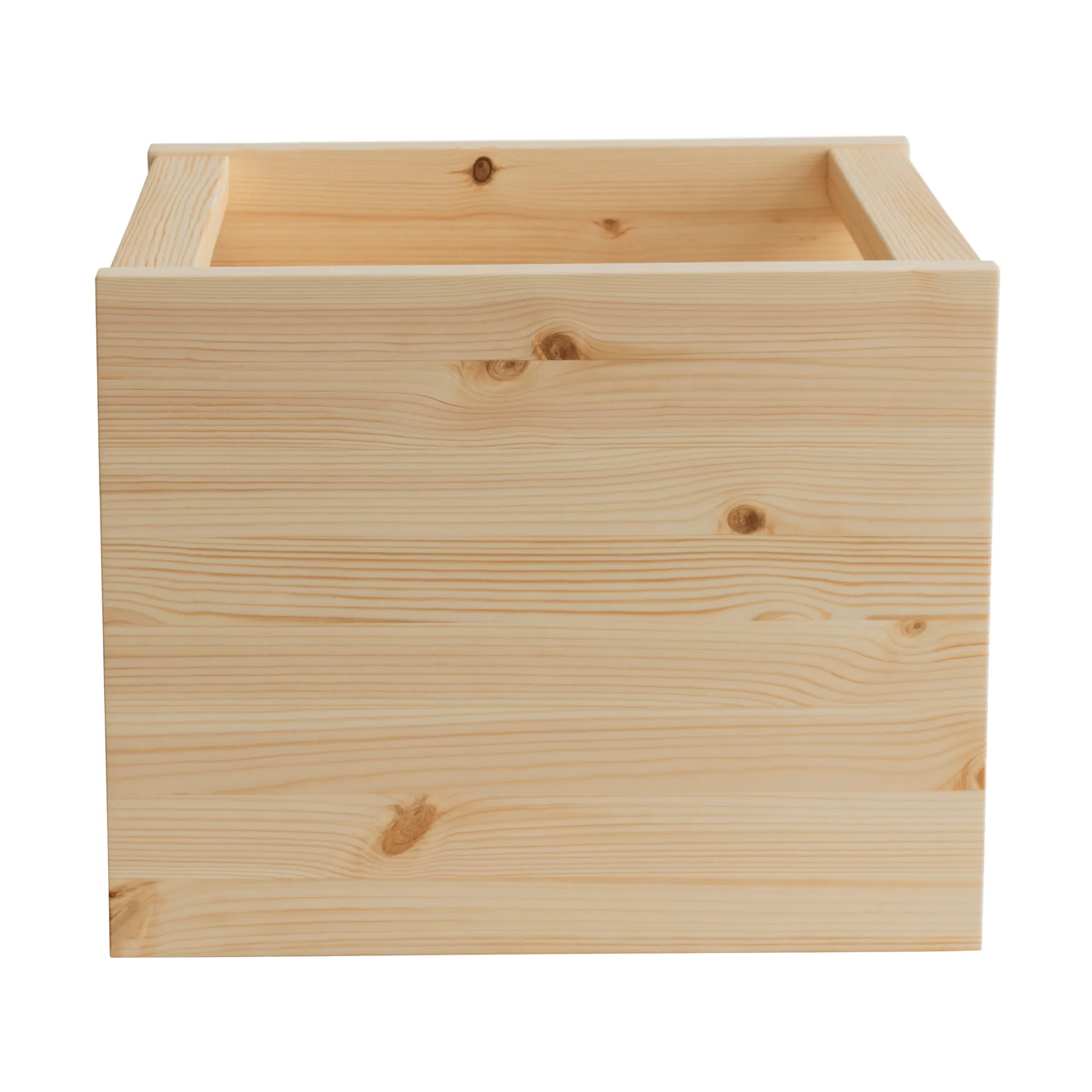 020 Koppa Crate storage box, Oil-waxed pine, large 38x43x36 cm Vaarnii