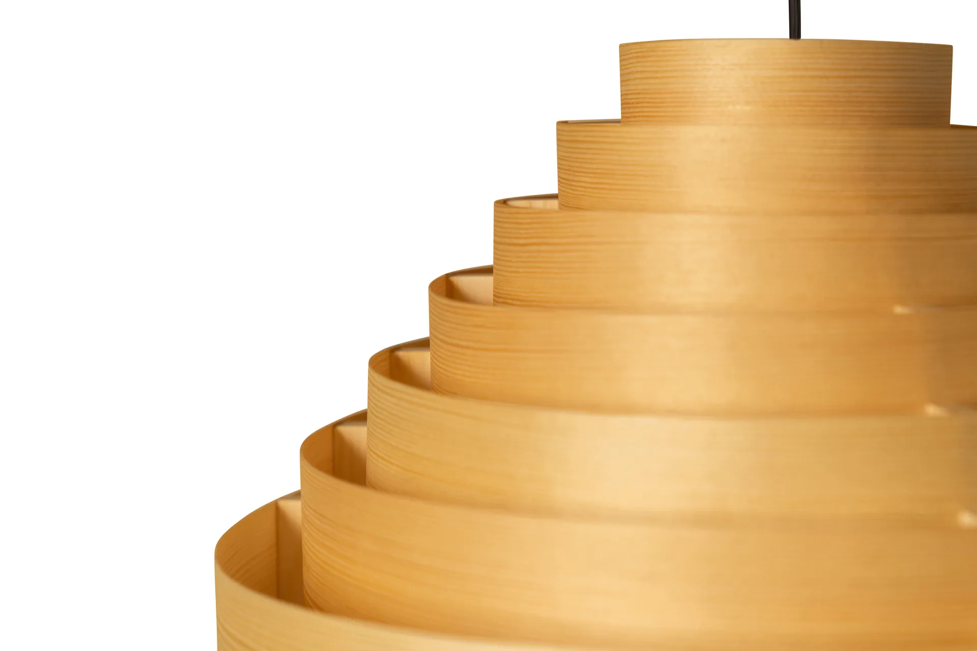 1001 Hans Pendant pendant, Matte oiled-wax pine, Ø38 cm Vaarnii