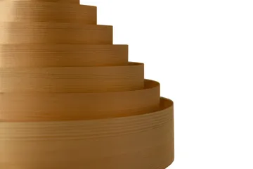 1001 Hans Pendant pendant - Matte oiled-wax pine, Ø38 cm - Vaarnii