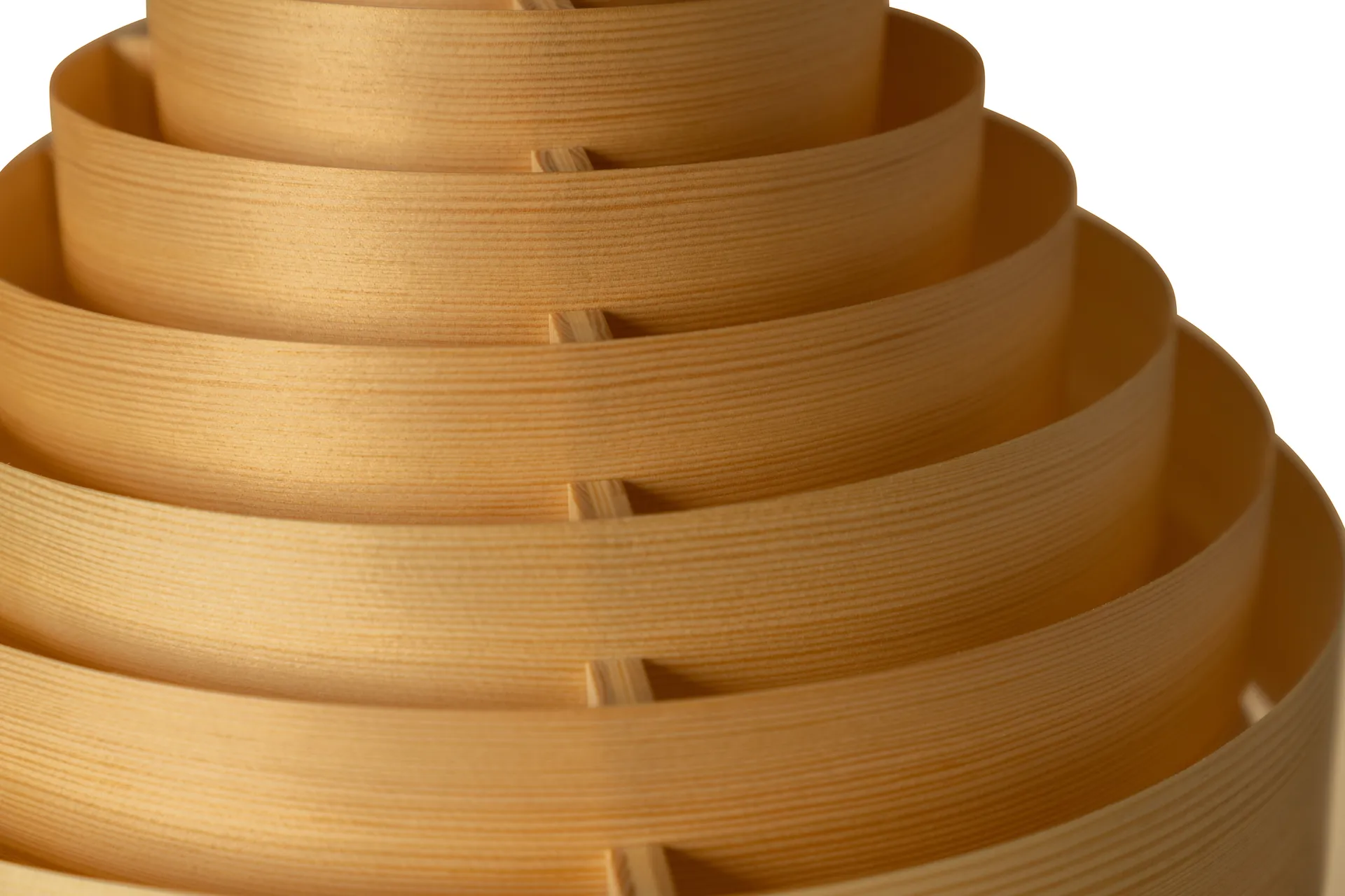 1001 Hans Pendant pendant, Matte oiled-wax pine, Ø38 cm Vaarnii