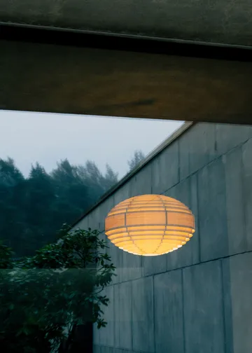 1002 Hans Pendant pendant - Matte oil-waxed pine, XL Ø70 cm - Vaarnii