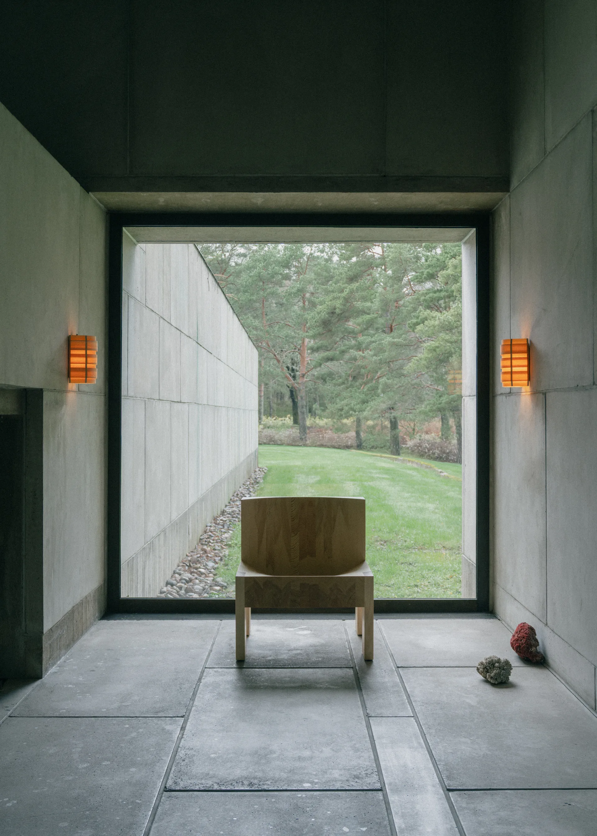 1004 Hans Wall Light, Matte oil-waxed pine, 16x24 cm Vaarnii