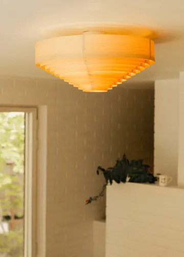 1005 Hans Ceiling Light plafond - Matt oil-waxed pine, Ø55 cm - Vaarnii