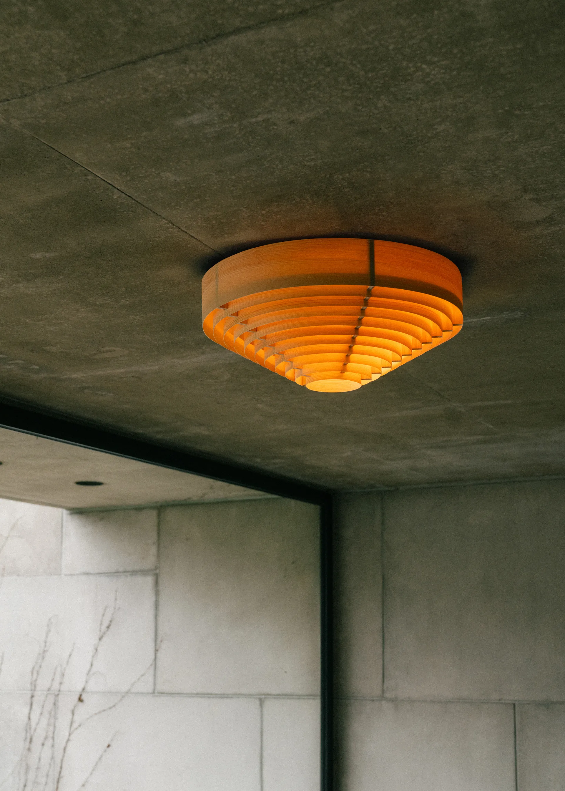 1005 Hans Ceiling Light plafond, Matt oil-waxed pine, Ø55 cm Vaarnii