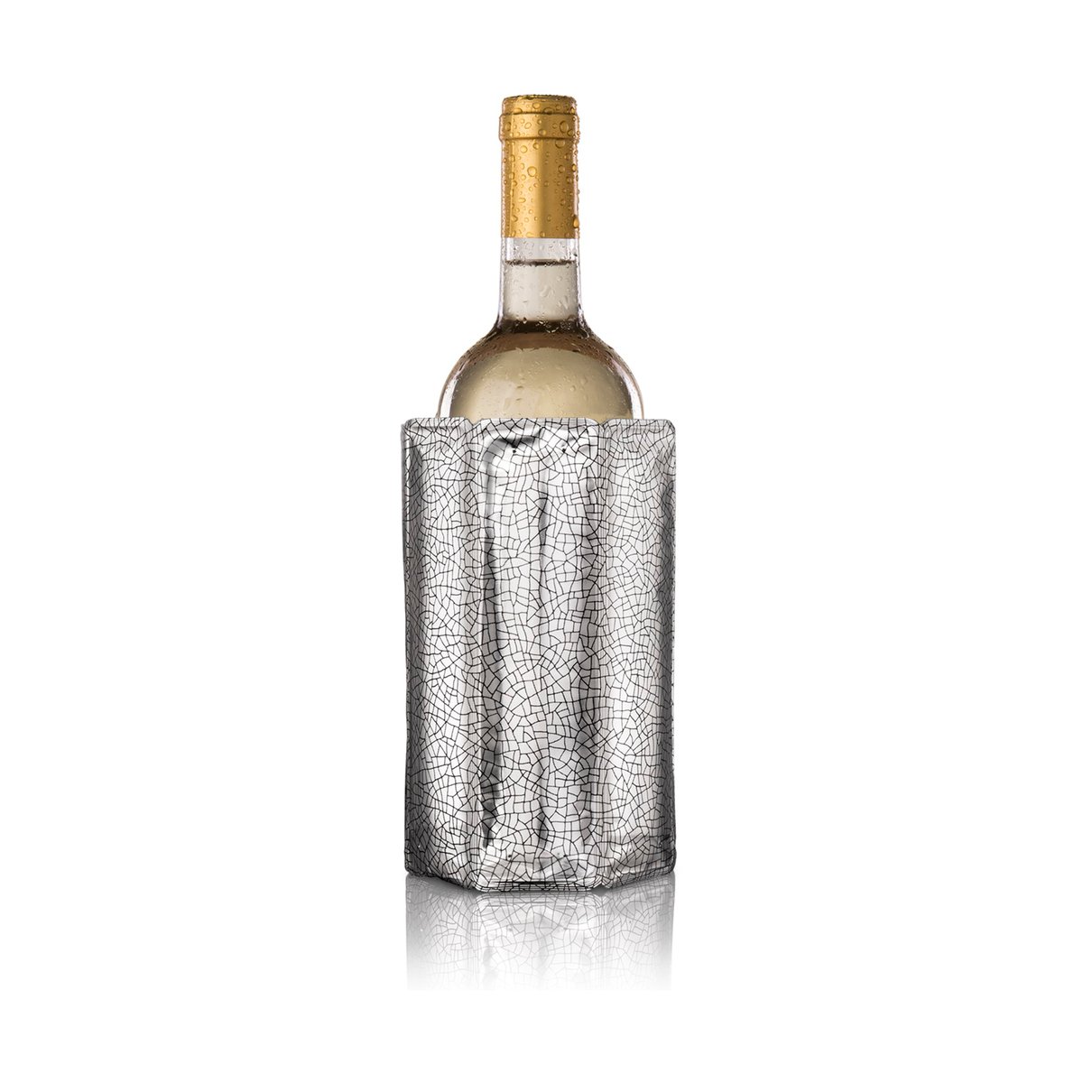 Vacuvin Active Wine Cooler 21 cm Silver | Scandinavian Design | Wine & Champagne coolers | Silver-coloured