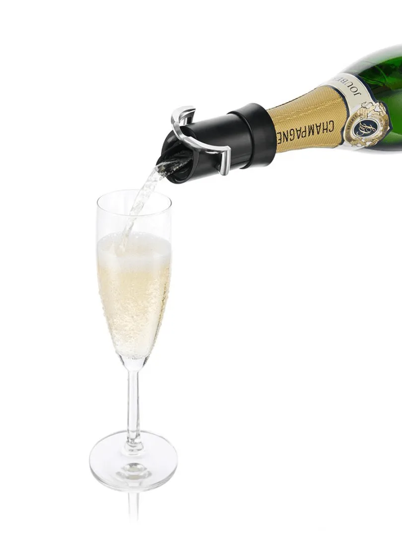 Vacuvin champagne stopper and pourer, Black Vacuvin