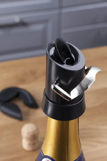 Vacuvin champagne stopper and pourer - Black - Vacuvin