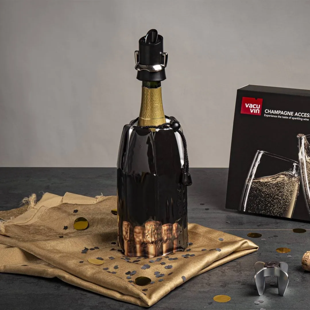 Vacuvin champagne stopper and pourer, Black Vacuvin