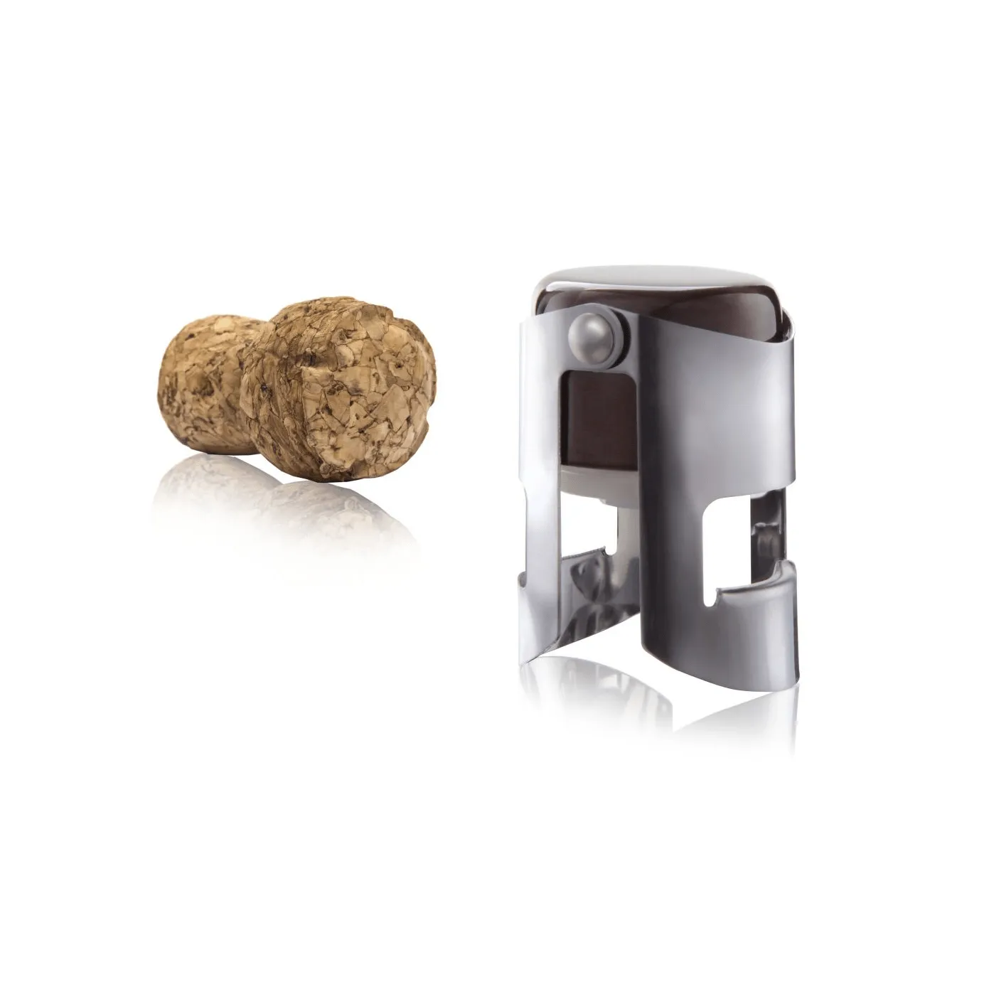 Vacuvin champagne stopper wine cork, Stainless steel Vacuvin