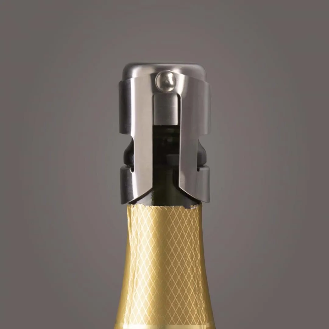 Vacuvin champagne stopper wine cork, Stainless steel Vacuvin