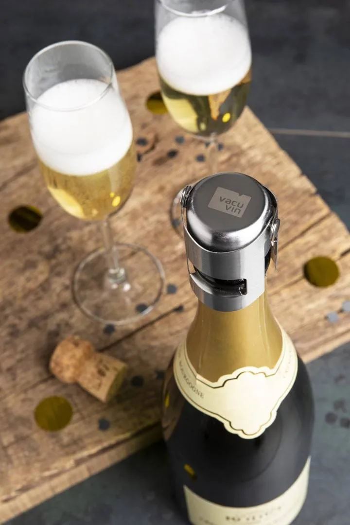 Vacuvin champagne stopper wine cork, Stainless steel Vacuvin