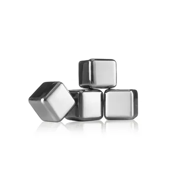 Vacuvin whiskey stones - Stainless steel, 4-pack - Vacuvin
