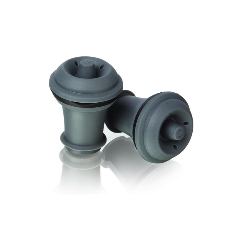 Vacuvin Vacuvin Wine Stopper 2-Pack Gray