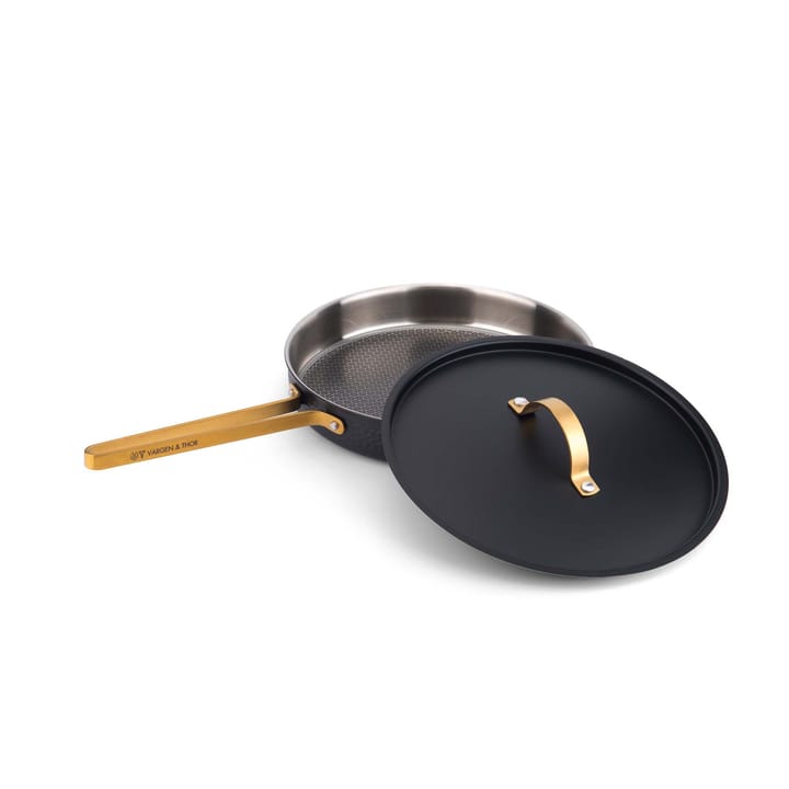 Arvet hammered black sauce pan with lid - Modell X2. Ø28 cm - Vargen & Thor