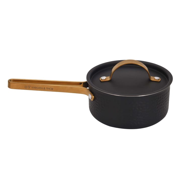 Arvet hammered black saucepan with lid - Viggo. 1 L - Vargen & Thor