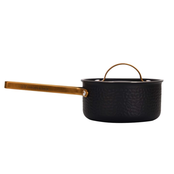 Arvet hammered black saucepan with lid - Viggo. 1.6 L - Vargen & Thor
