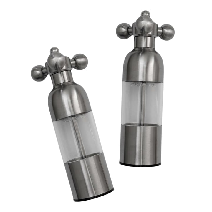 Axia salt- and pepper mill - Brushed steel - Vargen & Thor