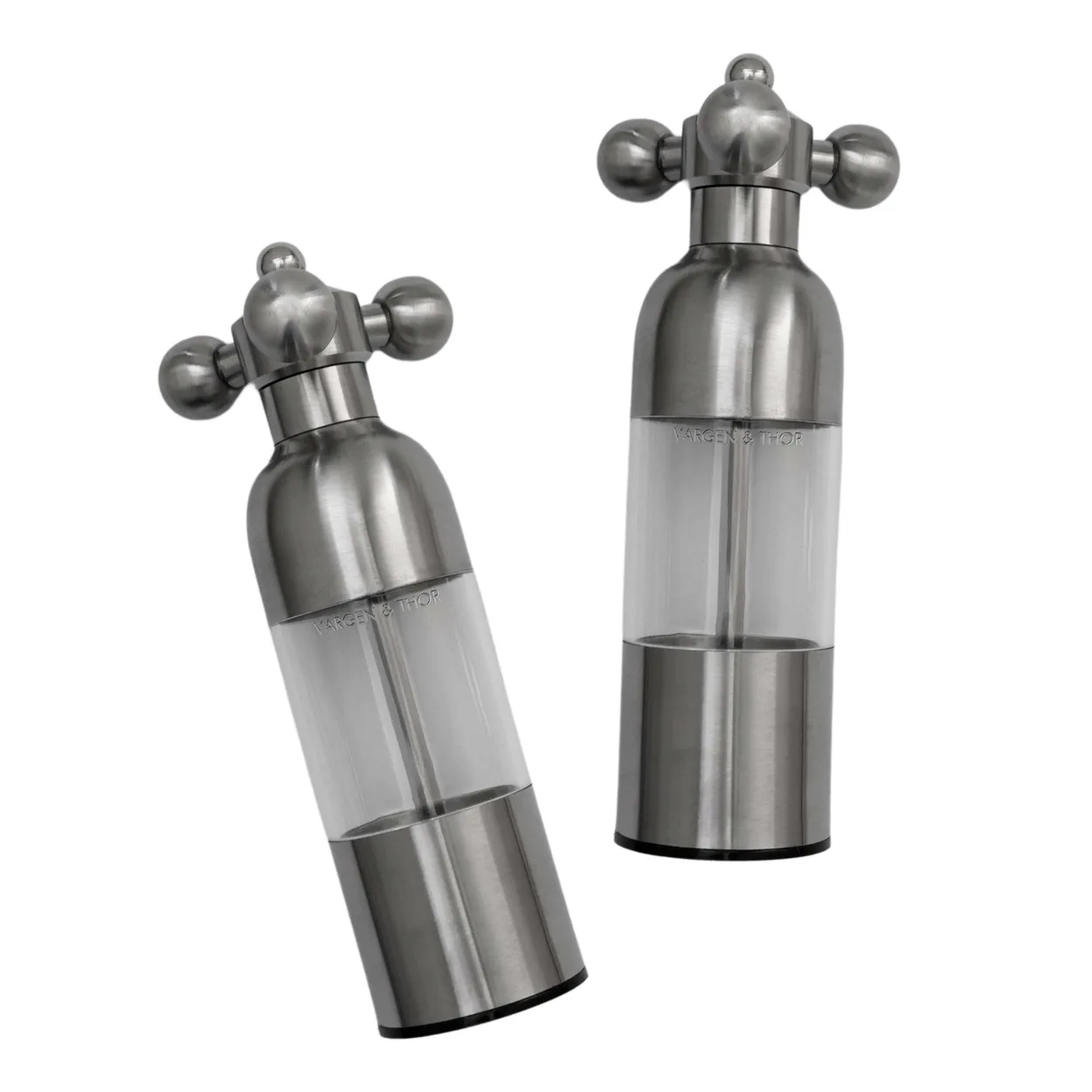 Vargen & Thor Axia salt- and pepper mill set Brushed steel