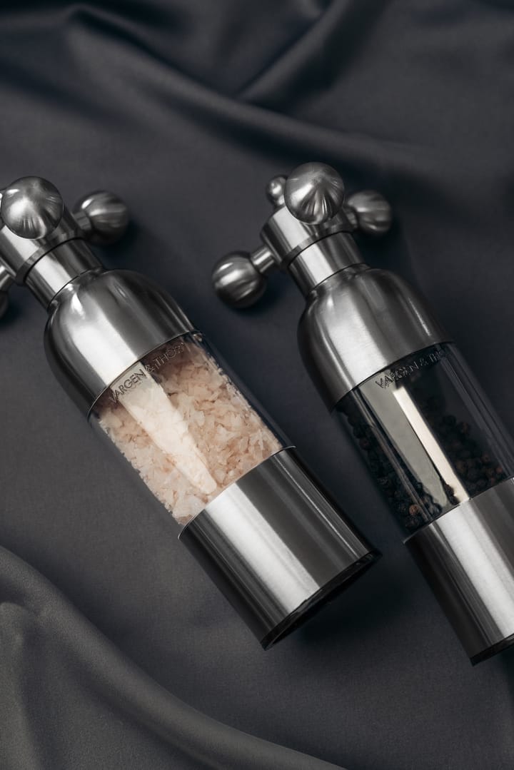 Axia salt- and pepper mill set - Brushed steel - Vargen & Thor