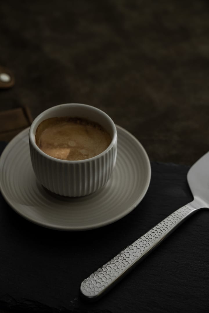 Duga espresso cup with saucer 4-pack, White. sandgrey. antracit. black Vargen & Thor