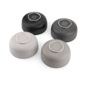 Duga flinga bowl 70 cl 4-pack - White. sandgrey. antracit. black - Vargen & Thor