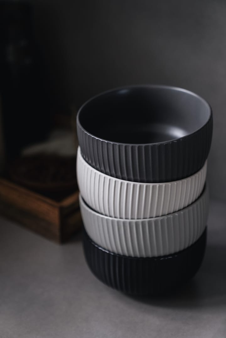 Duga flinga bowl 70 cl 4-pack, White. sandgrey. antracit. black Vargen & Thor