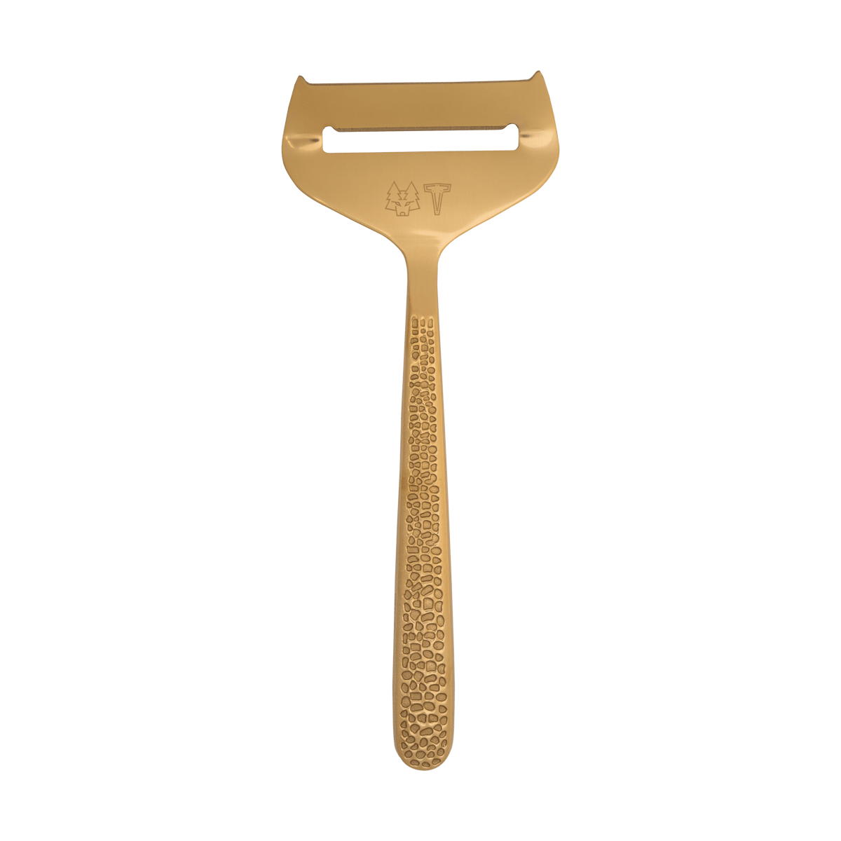 Vargen & Thor Frost cheese slicer 19.5 cm Brass | Scandinavian Design | Cheese slicers | Gold-coloured
