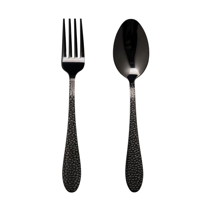 Vargen & Thor Frost dessert/starter cutlery 8 pieces Onyx