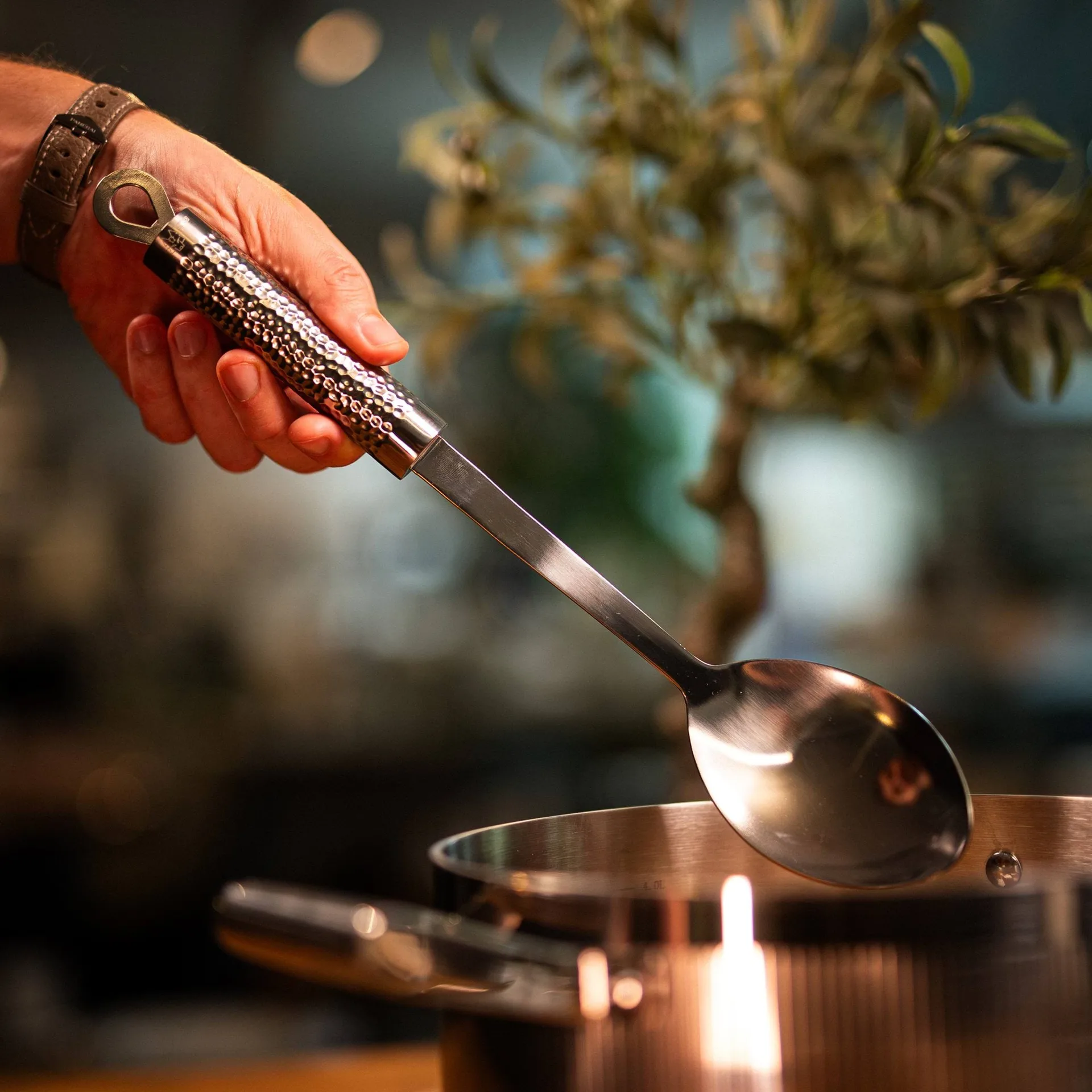 Frost soup ladle, Stainless steel, 35 cm Vargen & Thor