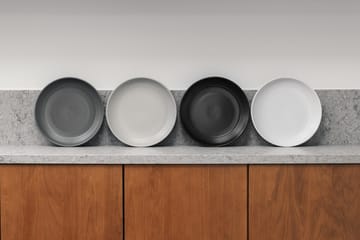 Gastro plate Ø25 cm 4-pack - White. sandgrey. antracit. black - Vargen & Thor