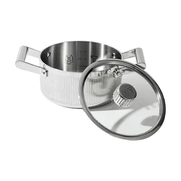 Glima pot - Stainless steel, glass lid, 2 l - Vargen & Thor