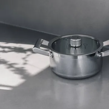 Glima pot - Stainless steel, glass lid, 2 l - Vargen & Thor