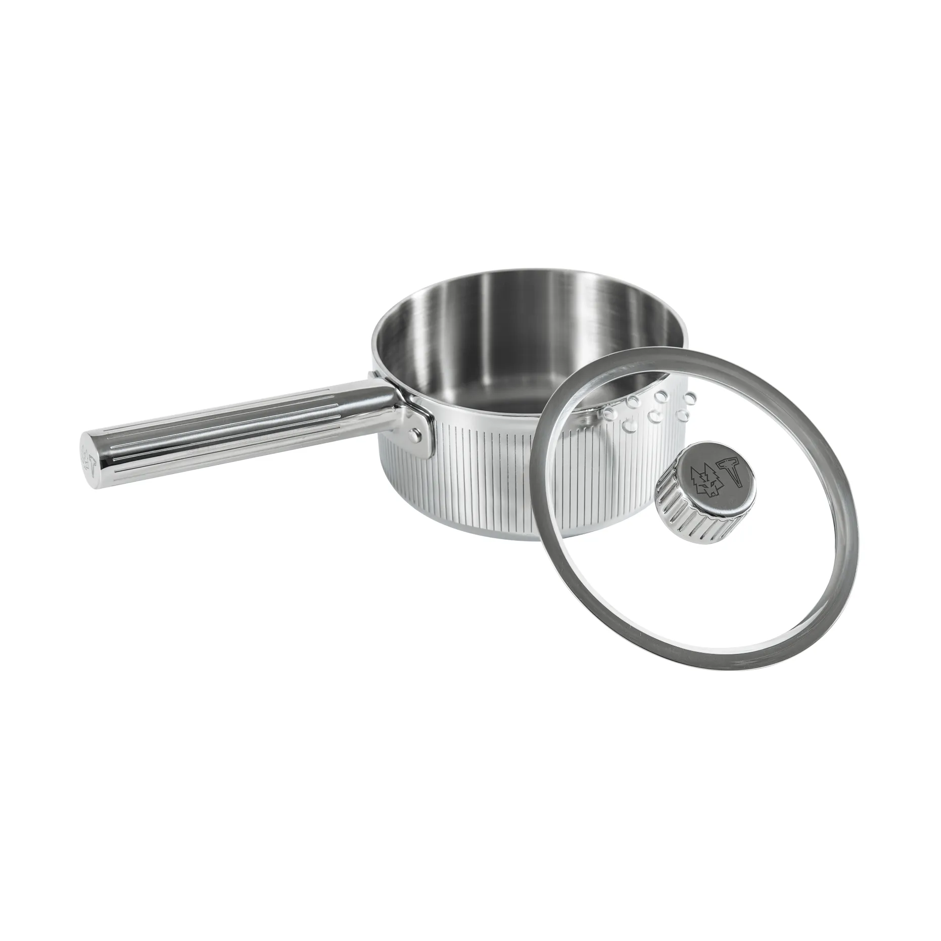 Glima saucepan, Stainless steel, glass lid, 1 l Vargen & Thor