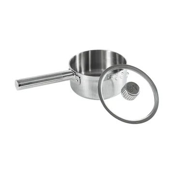 Glima saucepan - Stainless steel, glass lid, 1 l - Vargen & Thor