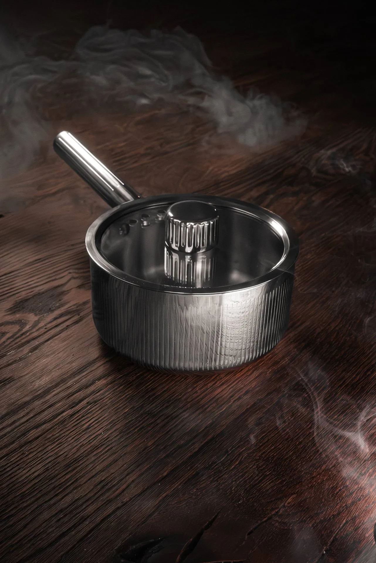 Glima saucepan, Stainless steel, glass lid, 1 l Vargen & Thor