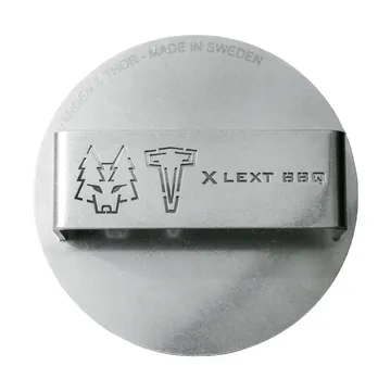 GLÖD burger press Ø14 cm - Polished steel - Vargen & Thor