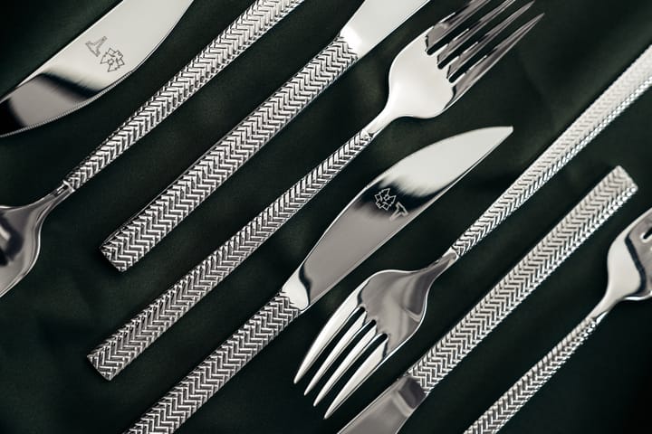 Glöd cutlery 16 pieces - Fishbone pattern - Vargen & Thor