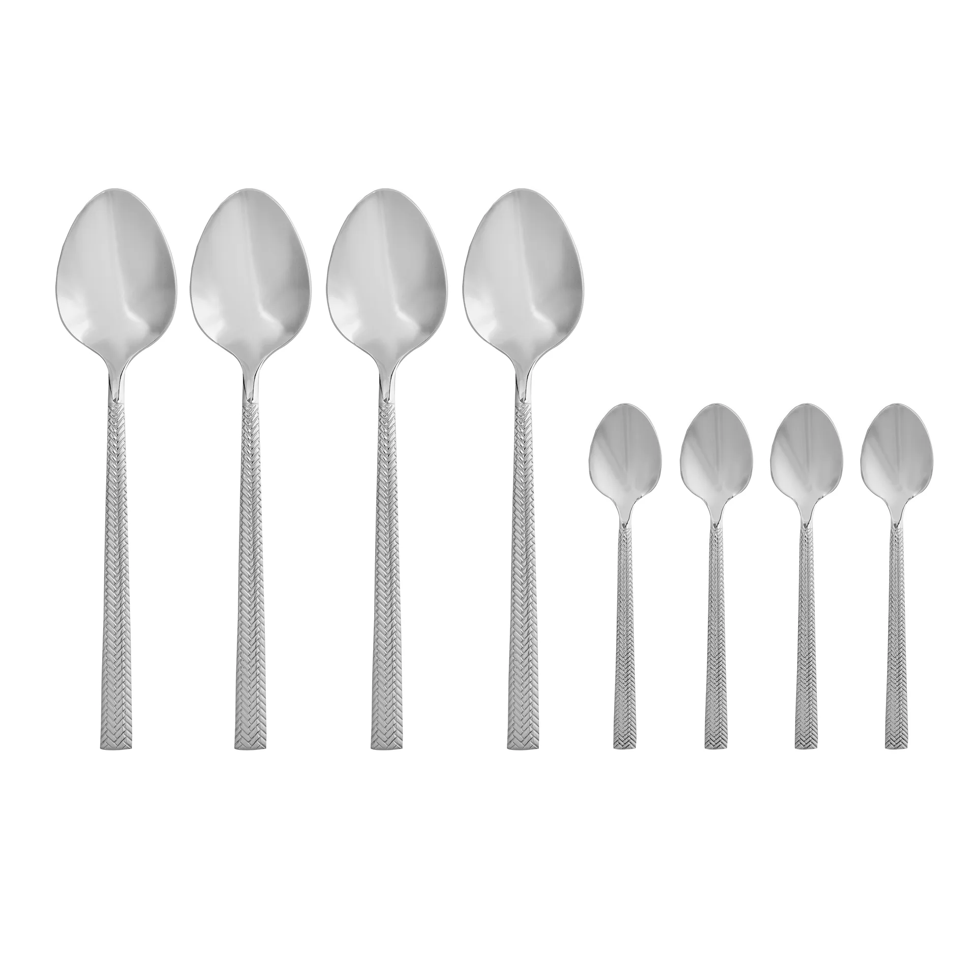 Glöd spoonset, 4 spoons + 4 teaspoons Vargen & Thor