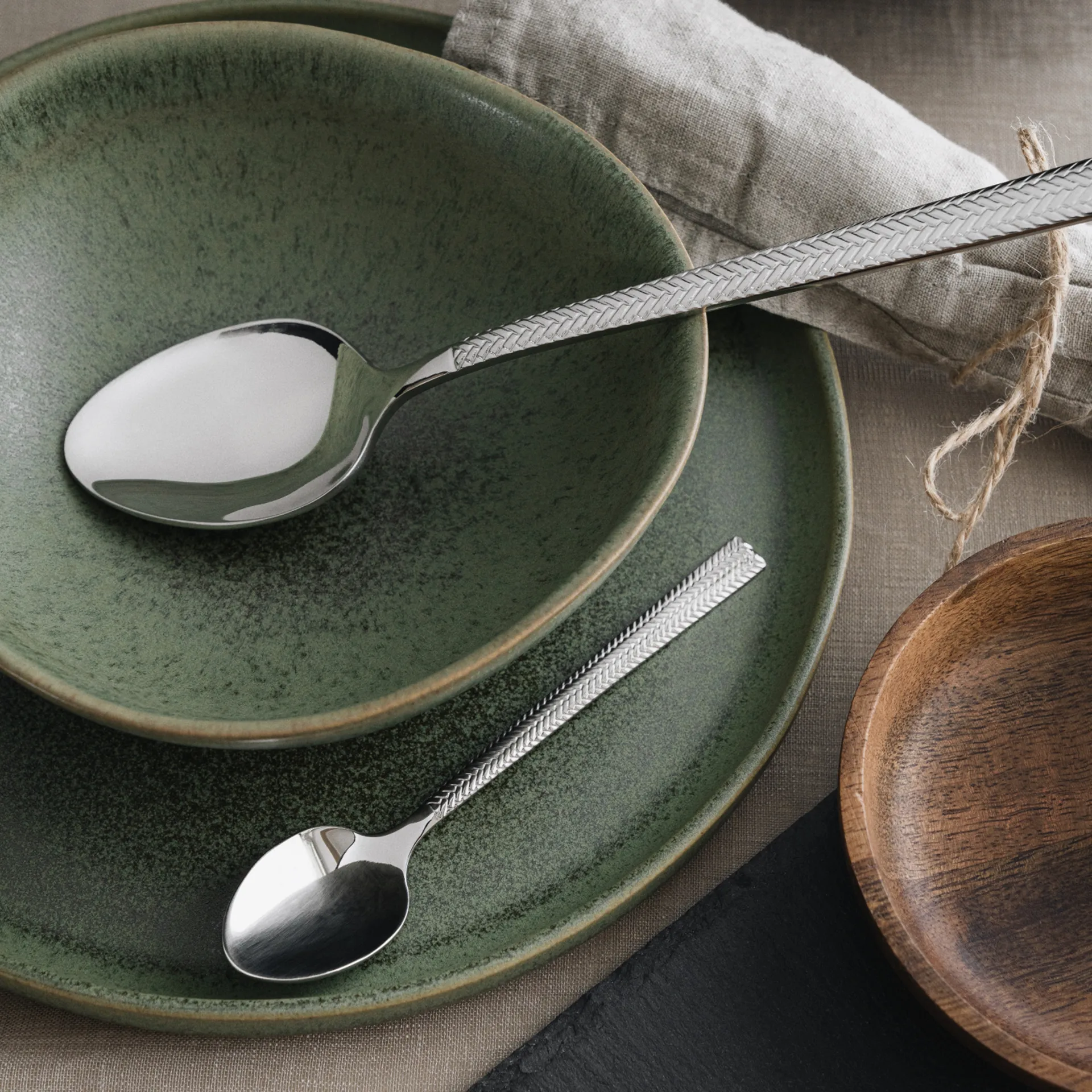 Glöd spoonset, 4 spoons + 4 teaspoons Vargen & Thor