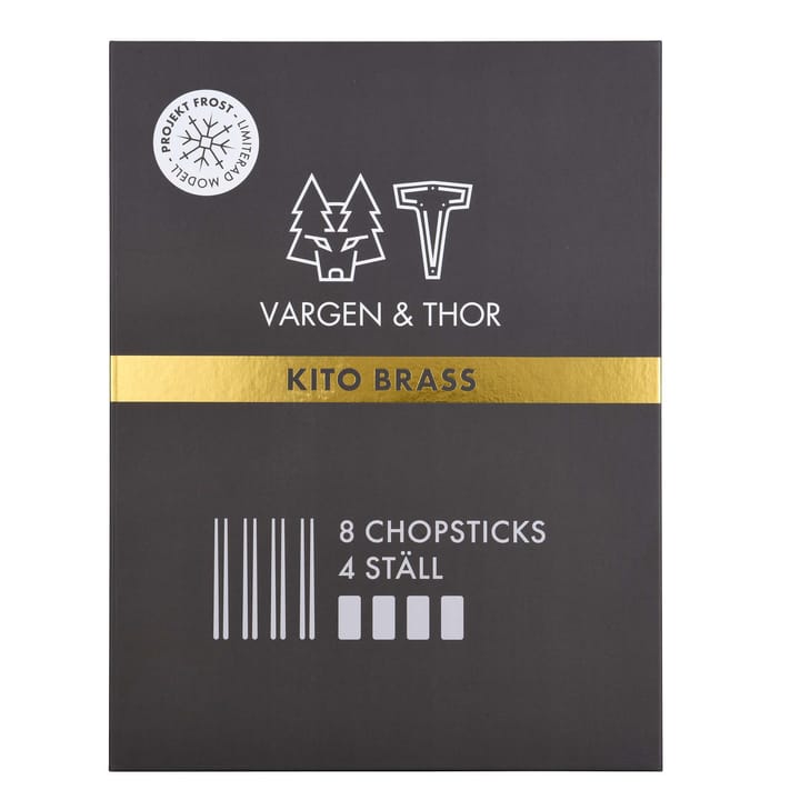 Kito Chopsticks 4-pack - brass - Vargen & Thor