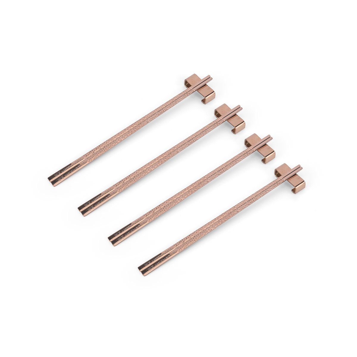 Vargen & Thor Kito Chopsticks 4-pack Copper | Scandinavian Design | Chopsticks | Gold-coloured