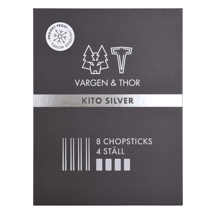 Kito Chopsticks 4-pack - Silver - Vargen & Thor